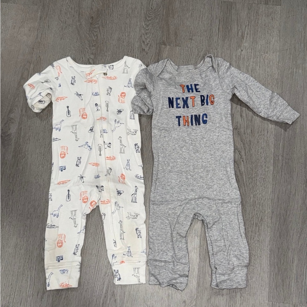 Carters Jumpsuit Onesie Pajama Outfit Bundle